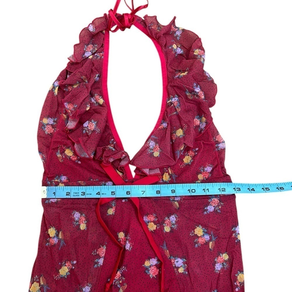 We are HAH Butterfly Printed Bodysuit in Cheap Perfume Wino Womens Sz Med NWT - Picture 12 of 13